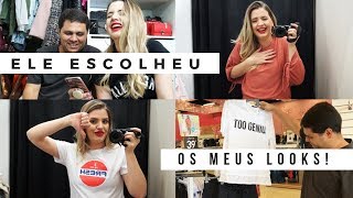 MEU MARIDO ESCOLHEU MEUS LOOKS NO PROVADOR - #CÁTODODIA