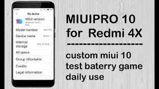 INSTALL & REVIEW CUSROM MIUIPRO 10 PADA XIAOMI REDMI 4X | CUSTOM ROM MIUI 10