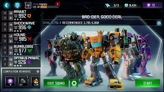Hound Spotlight (Hard) - 3.2 - Three Star Outcasts Gameplay! - Transformers: Forged to Fight