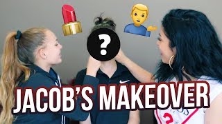 DOING MY 13 YEAR OLD BROTHERS MAKEUP