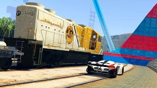 GTA 5 - ГОНКИ С ПОЕЗДАМИ! ЖЕСТЬ!