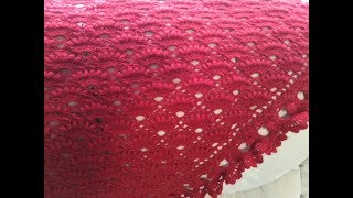 Шаль крючком / How to crochet a shawl