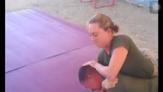 ???????? Watch OUT Taliban ! Woman Marine Wrestles & DEFEATES Marine Corps Sergeant TWICE