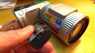 Фотоаппарат SONY Cyber Shot DSC-F505. Самодельный аккумулятор.