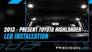 Toyota Highlander LED Interior How To Install - 3rd Gen | 2013+