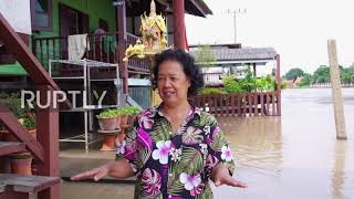 Thailand: Makeshift barriers counter floods in aftermath of monsoon rains