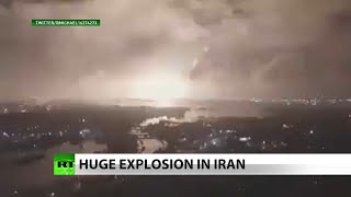 What caused explosion & mushroom cloud over Tehran?