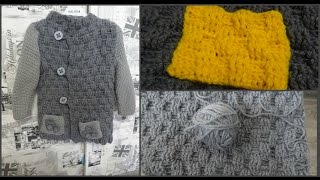 Плотный узор шахматка, крючком из рельефных столбиков