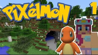 Lets Play Pixelmon! | Ep.1 Charmander! I Choose You! | Amy Lee33