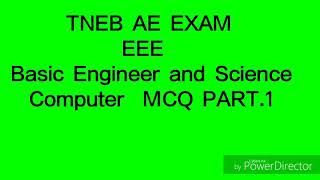 TNEB EXAM Basic Engineer and Science Computer MCQ .1