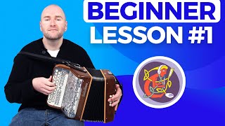 Irish Accordion Lesson 1 - [The Basics] Start Here