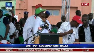 PDP Holds Ekiti Governorship Rally, Presents Flag To Eleka Pt.4