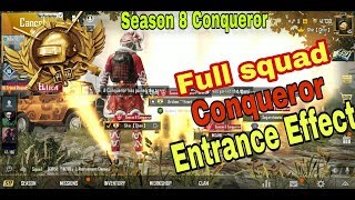 New Updated Conqueror Entrance Effect | New Season Conqueror Effect | Pubg Mobile | Claw Gamer YT