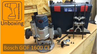 Bosch Oberfräse GOF 1600 CE Professional unboxing