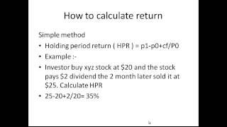 HPR and Compounded Return