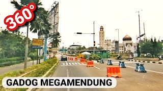 Suasana Jalan di Gadog Megamendung Bogor dalam video 360
