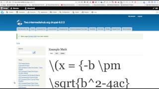 Mathjaxdrupal8