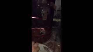 Топка из газового баллона под титан. Rough and ready burner for boiler from gas cylinder.