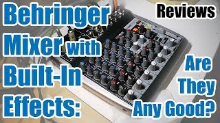 Behringer QX1202 USB Mixer & Audio Interface Effects Demo