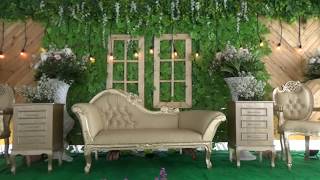 Dekorasi Pernikahan Rustic Acara dirumah berasa di gedung
