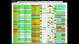 Работа с прогнозами программы Soccer Analyzer.