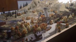 Richard Campbell's Z Scale Layout - 3 Operating Trains - 2013-12-31
