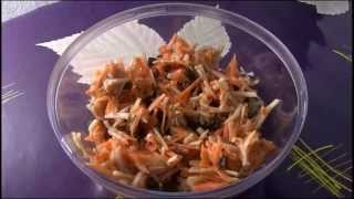 Салат из моркови и яблока - диетический, для сладкоежек