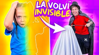 BROMA mi hermanita SE VUELVE INVISIBLE !! TERMINA MAL !!