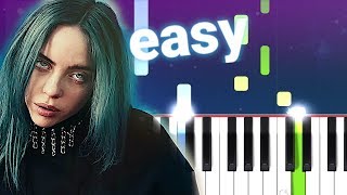 Billie Eilish - ilomilo (100% EASY PIANO TUTORIAL)