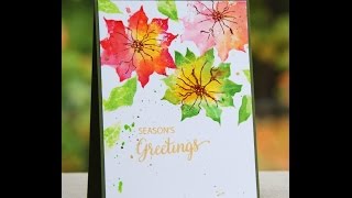 Stamping with Watercolors in 3 Ways