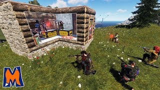 Epic DOUBLE Base Defence WHILE RAIDING?! | Rust Trio Survival Gameplay