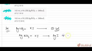 On adding `AgNO_(3)` solution into KI solution, a negatively charge colloidal sol is obtained when