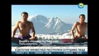 Тибетские монахи сушат простыни своим телом