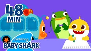 Baby Shark's School Bus | Back to School | +Compilation | Song for Kids 