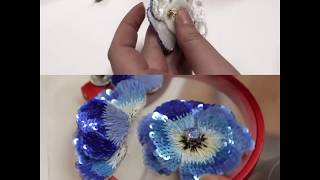 Презентация МК Объемный цветок "Анютины глазки" / Presentation of MK Surround the flower "Pansy"