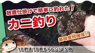 【10釣法10目】第５話・アジングの傍らで放置カニ釣りしてみたよ！【チャレンジ】