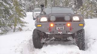 Olallie Lake - snow off road.
