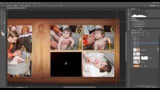 Добавление фотографий в готовый шаблон при помощи Clipping Mask