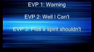 Are we meant to know about the paranormal? Ghost box EVP clip