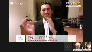 #ViterbiLIVE - 11/19/13 - Q&A on USC Viterbi Admission