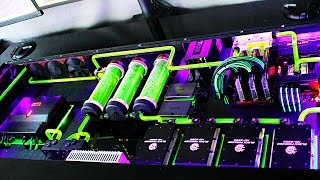 INSANE Watercooled PC Desk Setup - Setup Spotlight