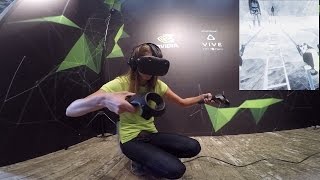 С мотоциклисткой Аней тестируем VR-шлем HTC Vive, а по пути и возможности NVIDIA Pascal by Funhouse