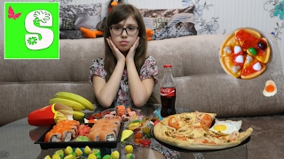 ОБЫЧНАЯ Еда Против МАРМЕЛАДА СУШИ ИЗ МАРМЕЛАДА! Real Food vs Gummy Food! Candy