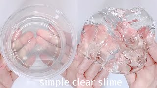 【ASMR】シンプルにクリアスライムを触る【音フェチ Slime 슬라임】