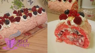 Меренговый рулет | Рулет безе | Meringue roll