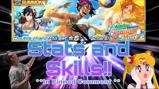 Stats and Skills (Pinned Comment )Swim Suit Yourichi, Kukkaku and Inou! ? Bleach Brave Souls
