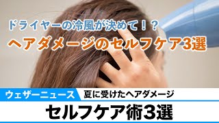 セルフケア術3選／夏に受けたヘアダメージ
