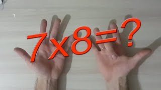 Таблиця множення на пальцях /  Таблица умножения на пальцах
