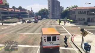 Grand Theft Auto V (GTA 5) PS4: полёт на вертолёте, уход от полиции