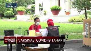 Presiden Jokowi Disuntik Vaksin Covid-19 Dosis Kedua